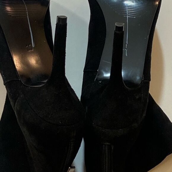 AUDREY BROOKE Elegant Black Ankle Boots Women’s Size 10 - Picture 7 of 9